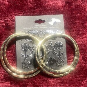 Gold Plated Hoop Earrings